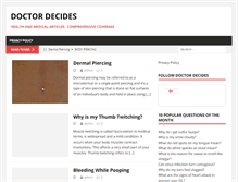 Tablet Screenshot of doctordecides.com